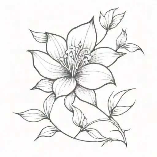 Dicy Flower With Thanu Name Tatto
