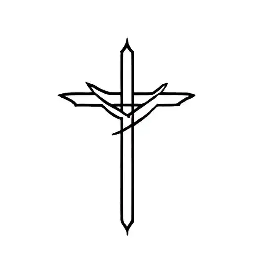 Three Stripes With A Cross Intertwined