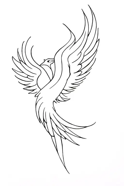 A Small Phenix Rising Phoenix Bird