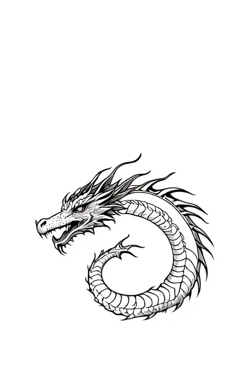 Spine Tatoo Dragon