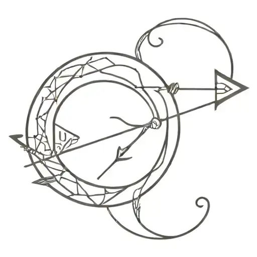 Aquarius Sacred Geometric Arrow