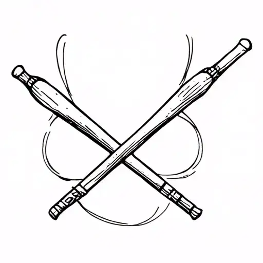 Drumsticks And Cross