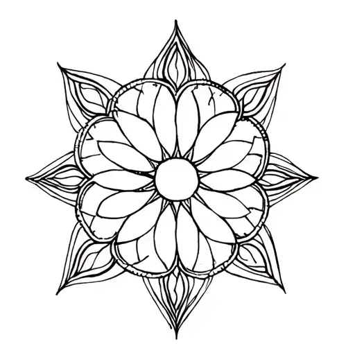 Oktagramm As Mandala