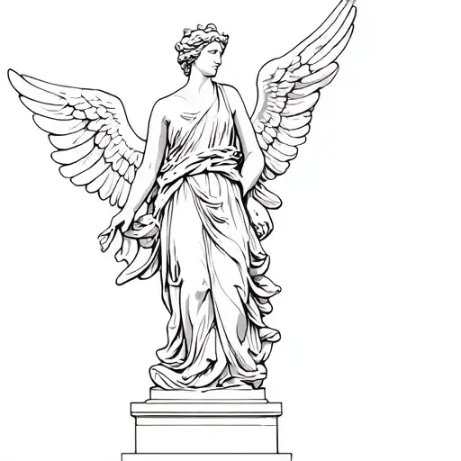 The Winged Victory Of Samothrace Statue From The Louvre