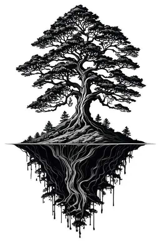 Floating Island Tree Growing