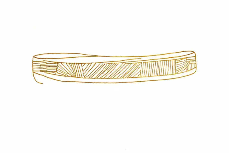 Outline Of Band With Gold Detail