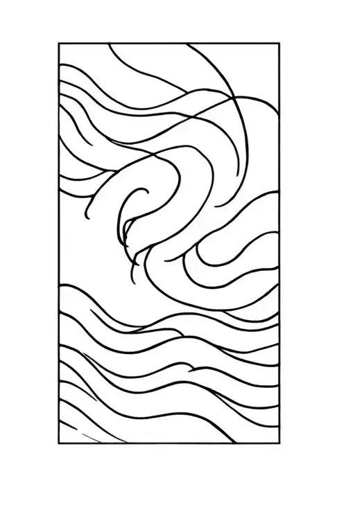 Swimming In A Sea Waves