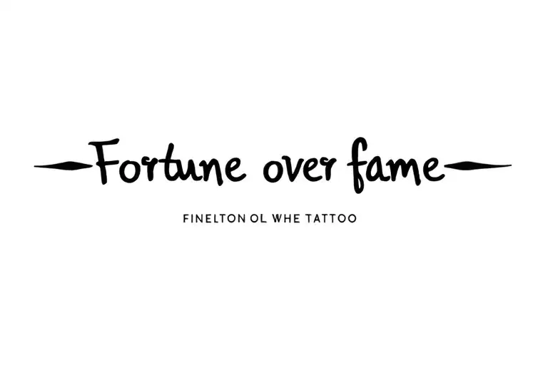 Fortune Over Fame
