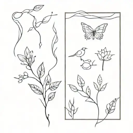 Biology Inspired Tattoo Featuring Elements Inspired
