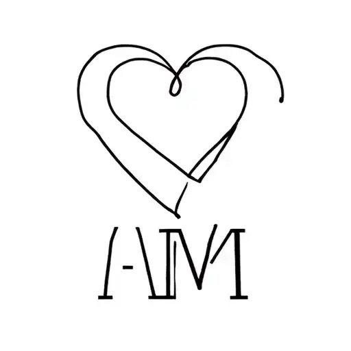 Heart Linking The Letter A& M