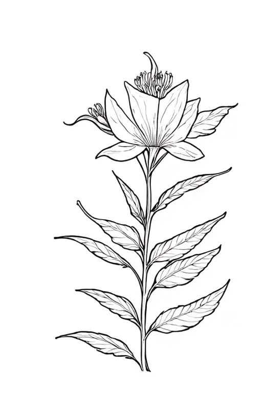 Bellflower With Many Large Leaves