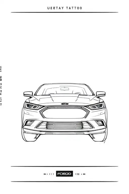 Ford Fusion Headlights Reflecting In Road
