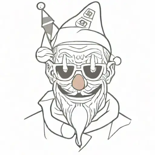 Terrifier The Clown With Christmas Tree Sunglasses