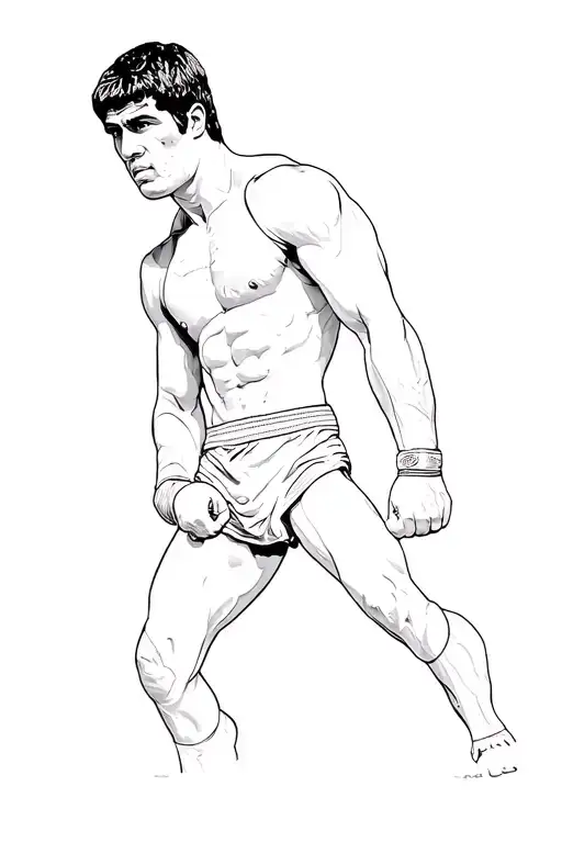 Rocky Balboa Statue Full Body