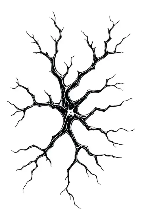 Neuron Connected To Technology