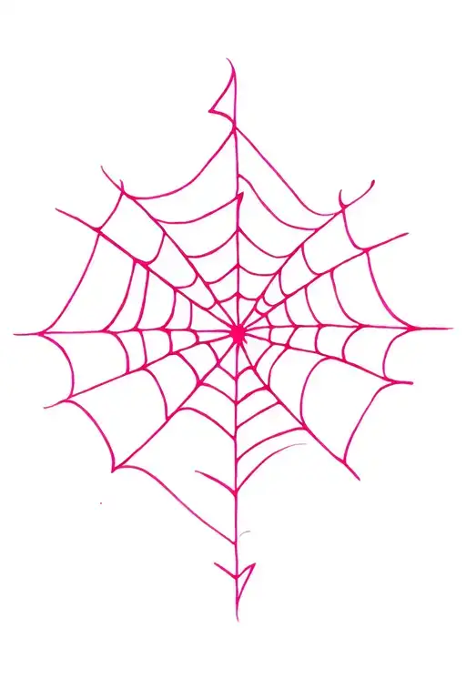 I'm Pink Lightening Bolts Spiderwebs