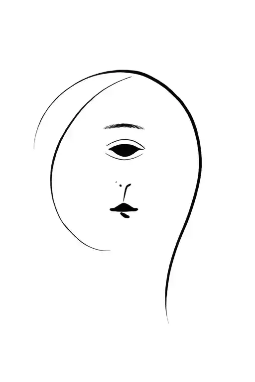 Meduca Small Tattoo Face Made
