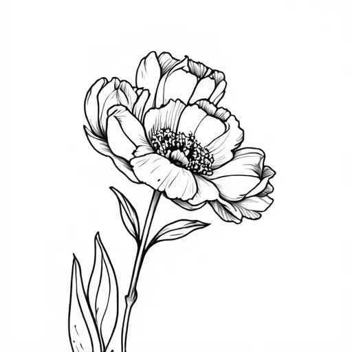 Carnation With Tulips Black