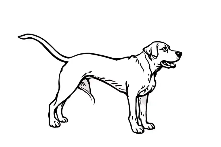 Hunting Dog Pointing