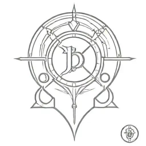 Incorporate Beta Spade Symbol And Sissy Symbol In A Bdsm-inspired Tattoo Design