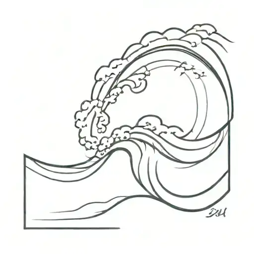 A Wave Crashing