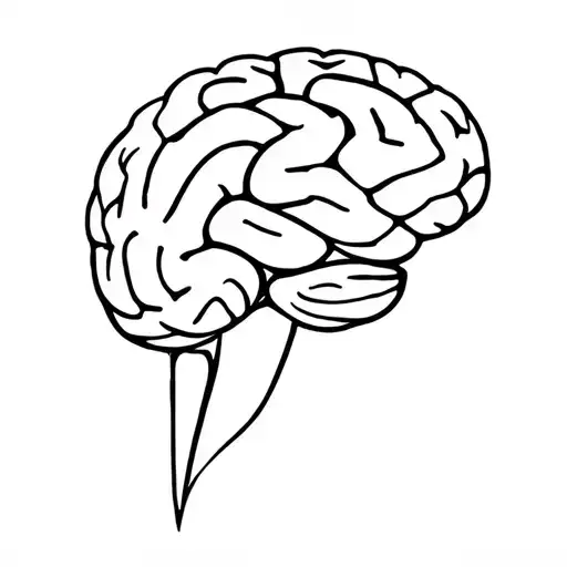 Brain Adhd Tattoo Design