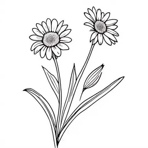 Tulip And Daisy Flower