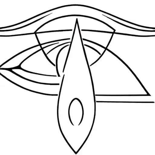 Eye Horus Ankh Tattoo Design