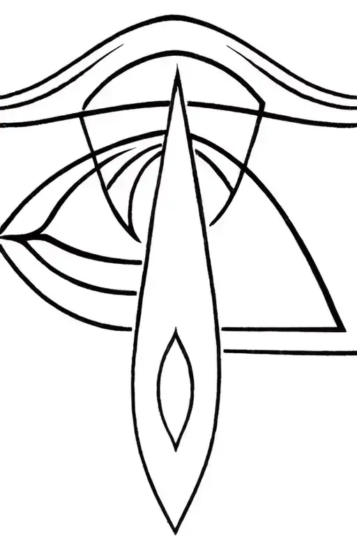 Ankh And Eye Horus Tattoo Design Inspired