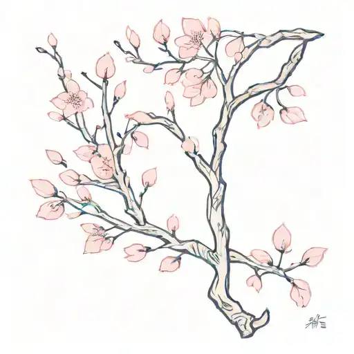 Cherry Tree With Pink Leaves