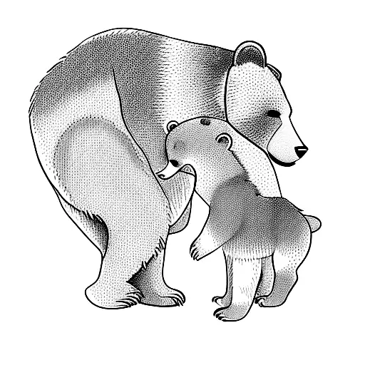 A Bear And A Cub