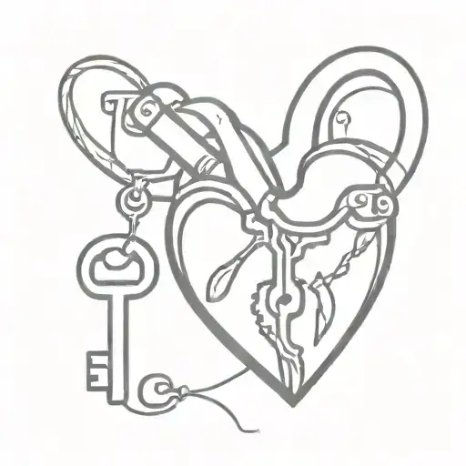Human Heart Lock And Key
