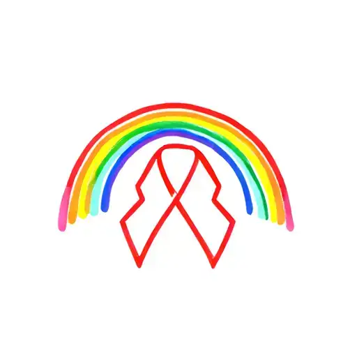 Rainbow Hiv Symbol