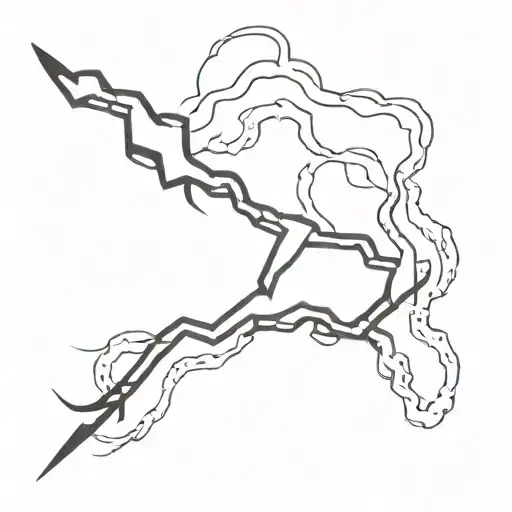 Lightning Bolt Breaking A Chain