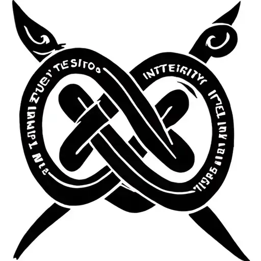 Infinity Knot Featuring Integrity Words
