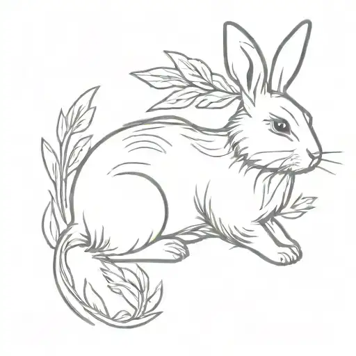 Fluffy Rabbit With Carrot