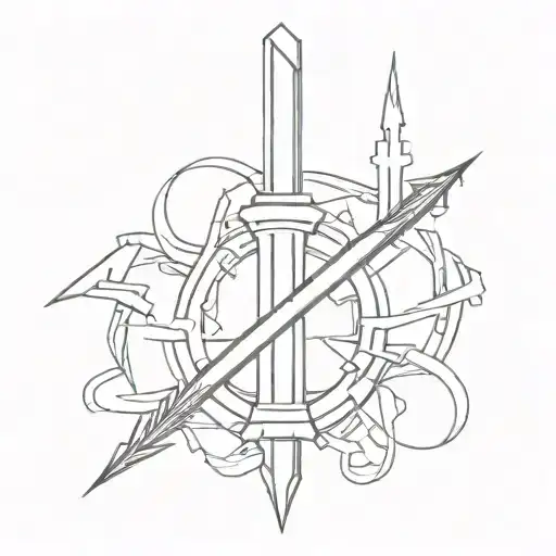 A Broken And Shattered Fascist Symbol Fasces