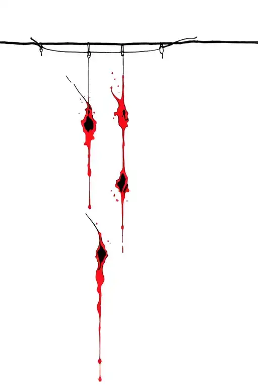 People Hanging And Blood