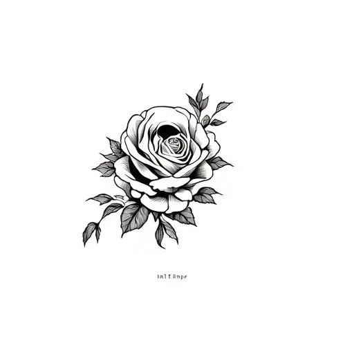 The Gream Reaper Sourounded By Roses