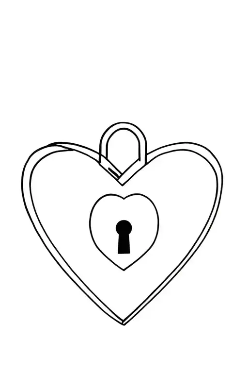 Heart Shaped Lock Tala