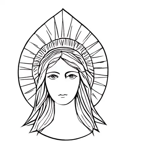 Lady Of Guadalupe Head And Shoulders