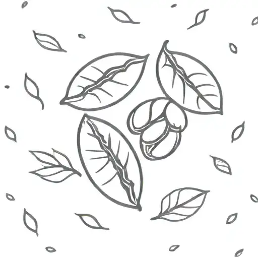 A Minimalist Coffee Bean Pattern Inspired By Fashion Prints