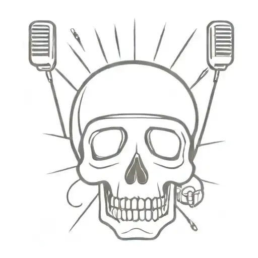 Microphone And Skull