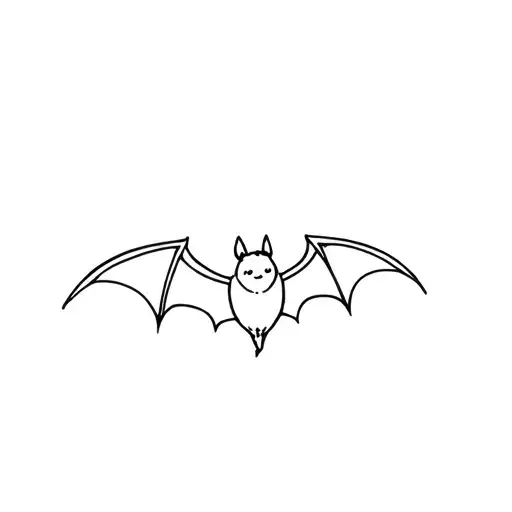 Cute Bat Flying