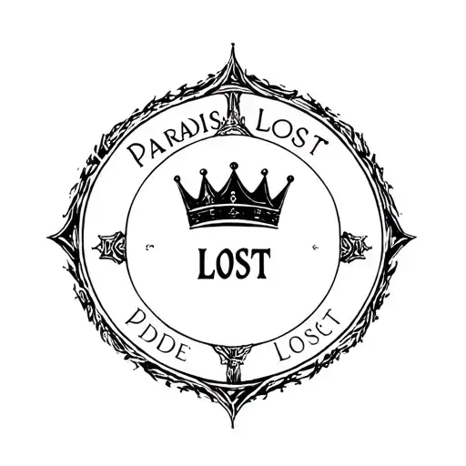 Paradise Lost Obsidian Cover Merged With Paradise Lost Crown Logo Inside The Cover
