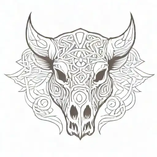 Celtic Boar Skull