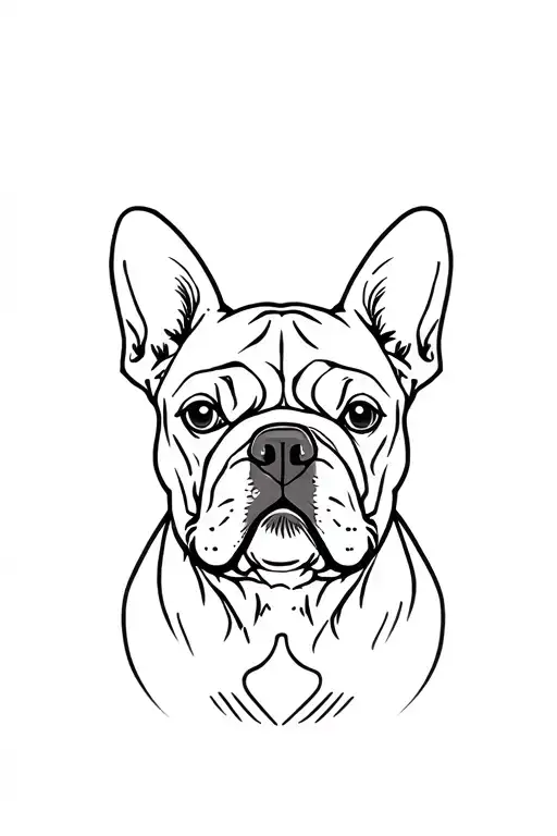 French Bulldog Head