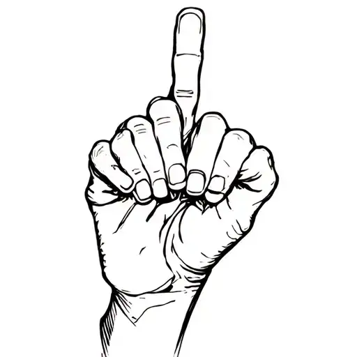 Hand Making A Gun Gesture Shape