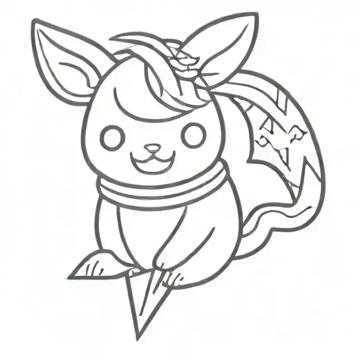 Kuromi Rabbit With A Knife