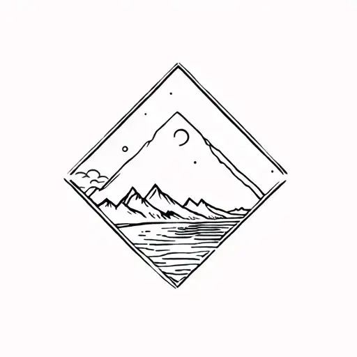 Beach And Mountains Diamond